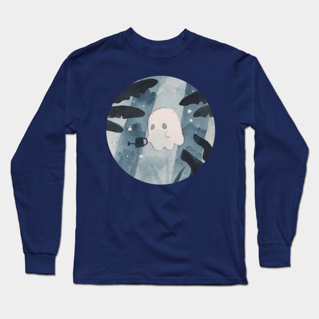 Moonlit Conservatory Long Sleeve T-Shirt by Angry seagull noises